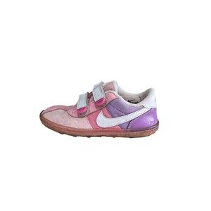 Nike Kids Sneaker Purple Pink White Velcro Straps Toddler Kids Girls Size 10 10C